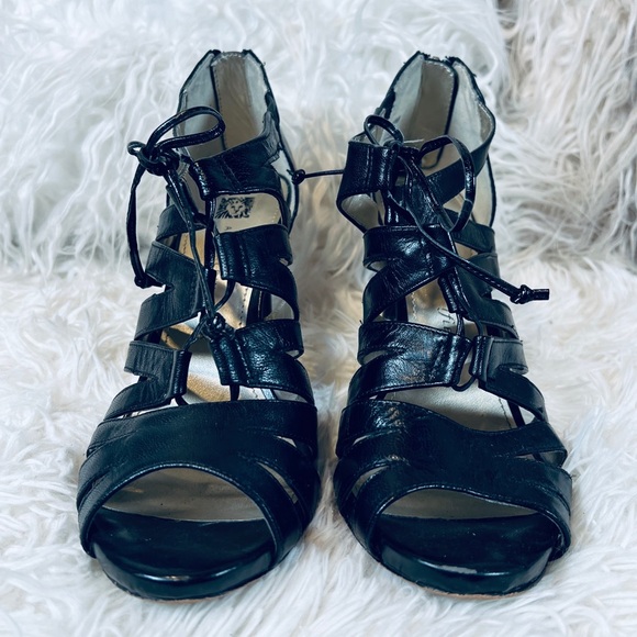 BoHo Black HIGH HEELED Dressy Gladiator Sa… - Picture 5 of 9